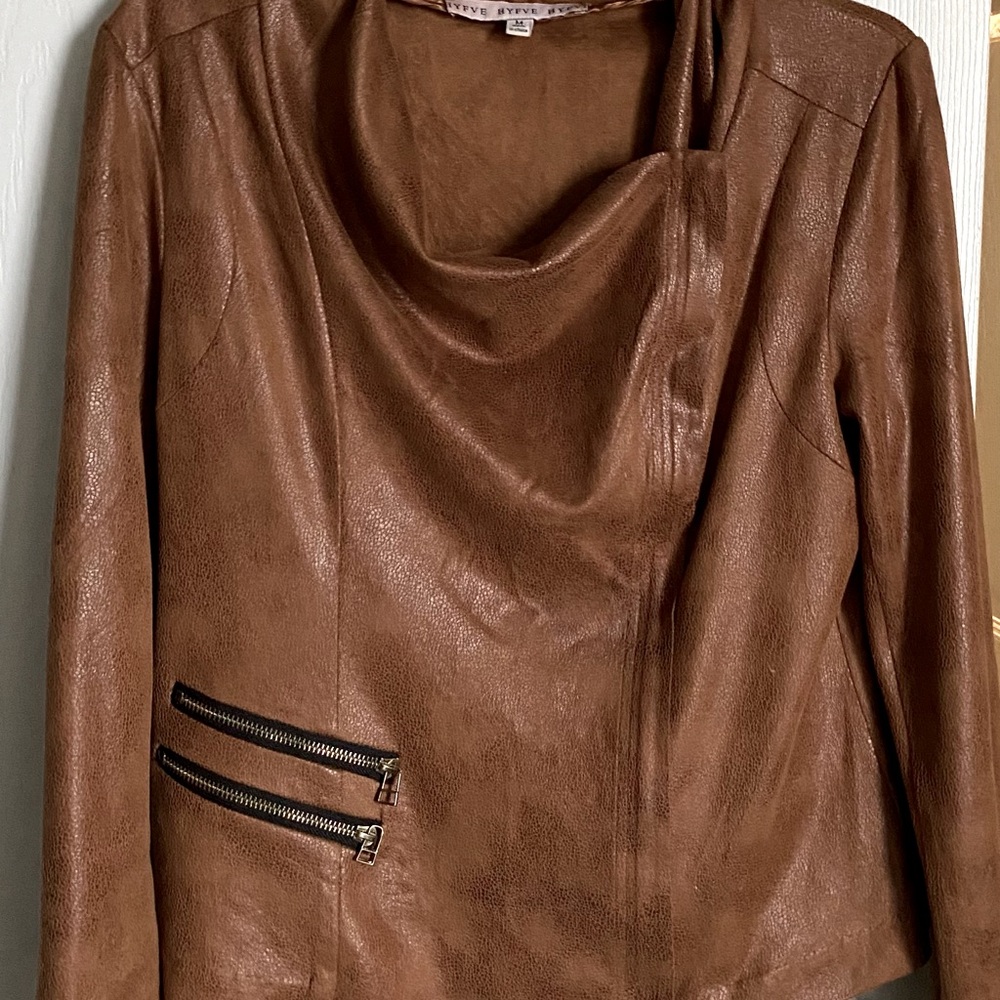 Suede-faux Moto Jacket size medium
